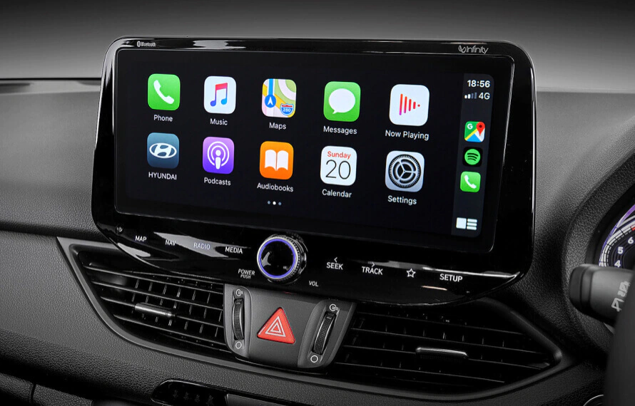  Multimedia touchscreen with Apple CarPlay™[P1] & Android™ Auto[P2]